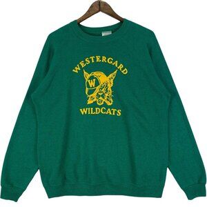 Westergard Wildcats Big Logo Made In USA Pullover Jumper shirt sweatshirt